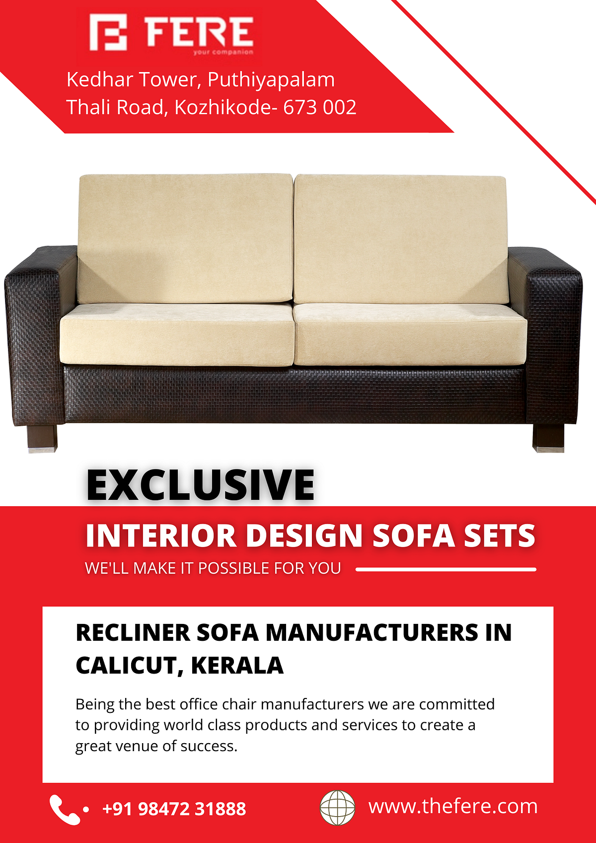 A Comprehensive Guide to Recliner Sofas Manufacturers in Calicut