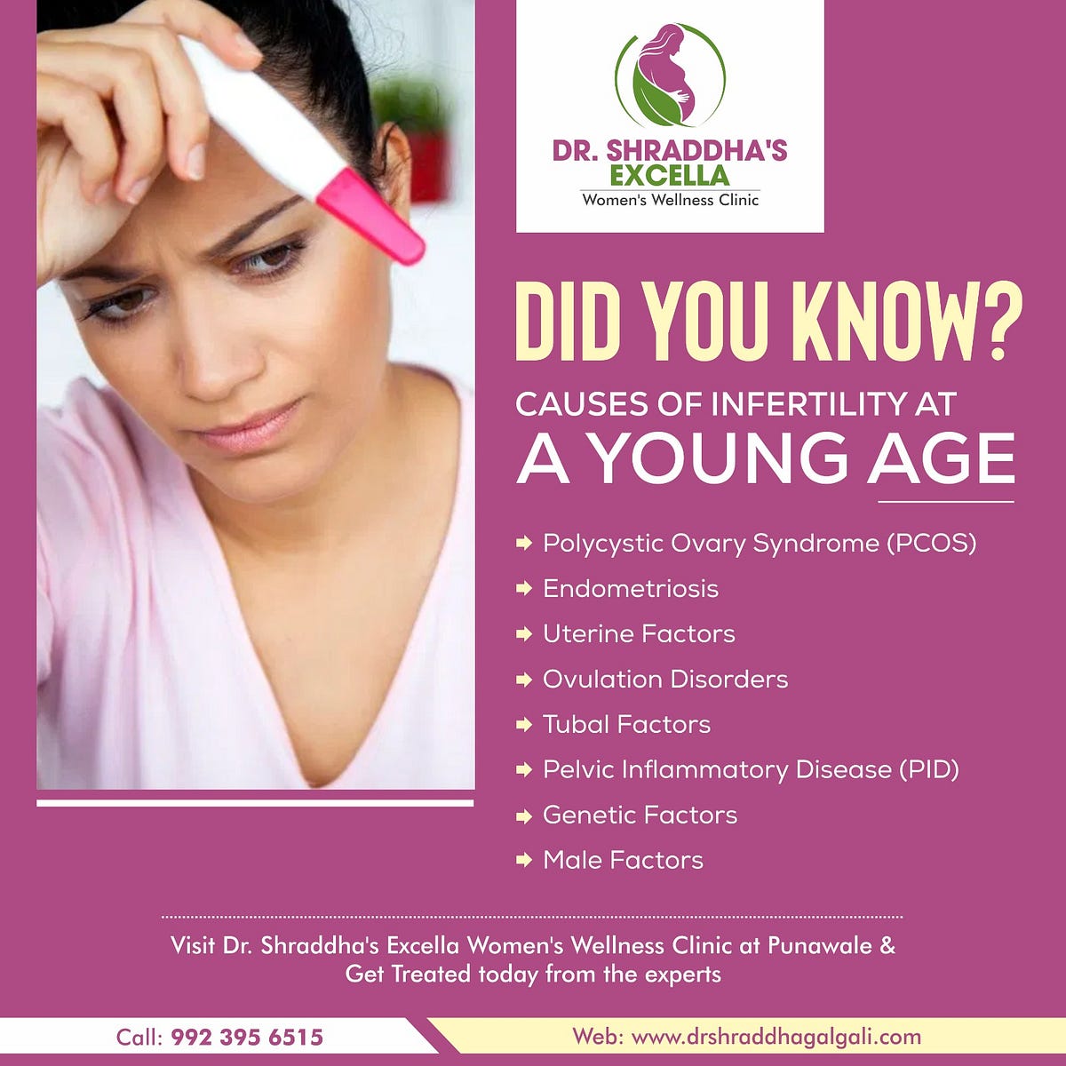 DID YOU KNOW? CAUSES OF INFERTILITY AT A YOUNG AGE DrShraddha Galgali