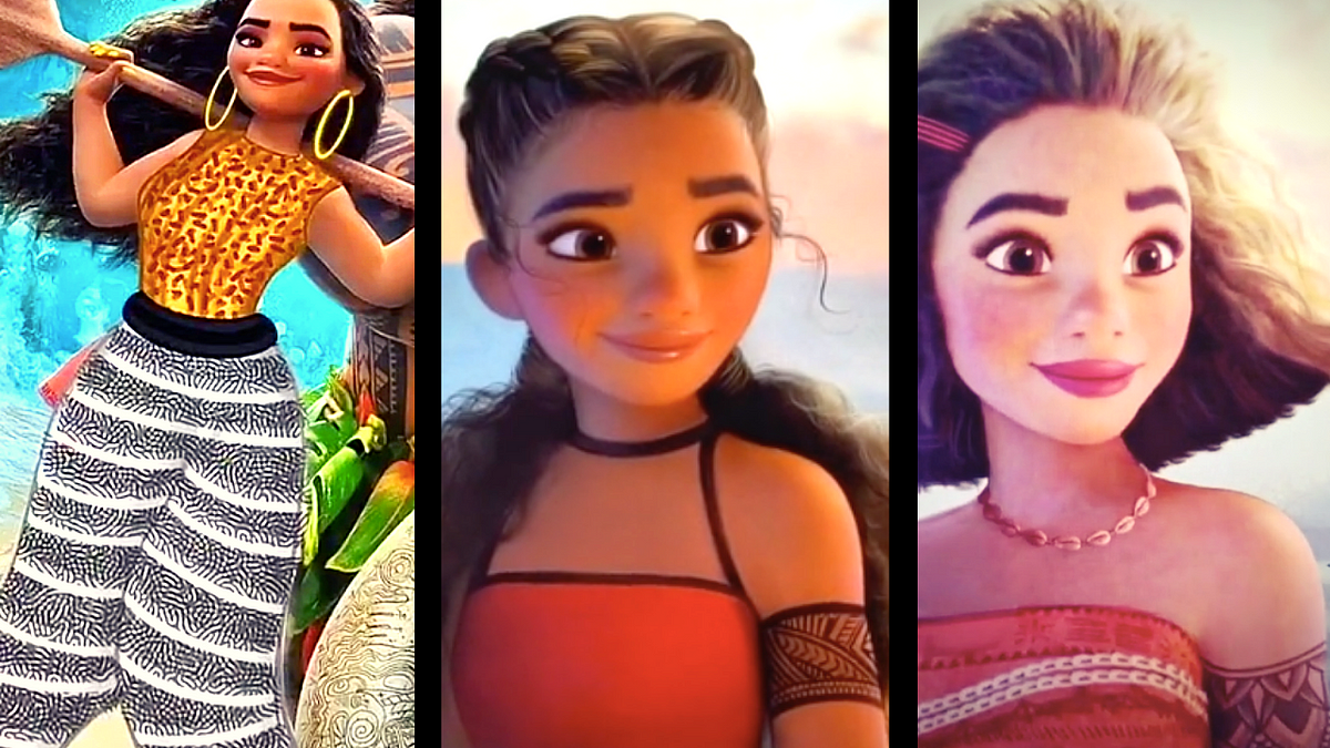 Disney Princess TikTok Glow Up Compilation 😊 Moana Fanart 😊 - ATX Fine ...