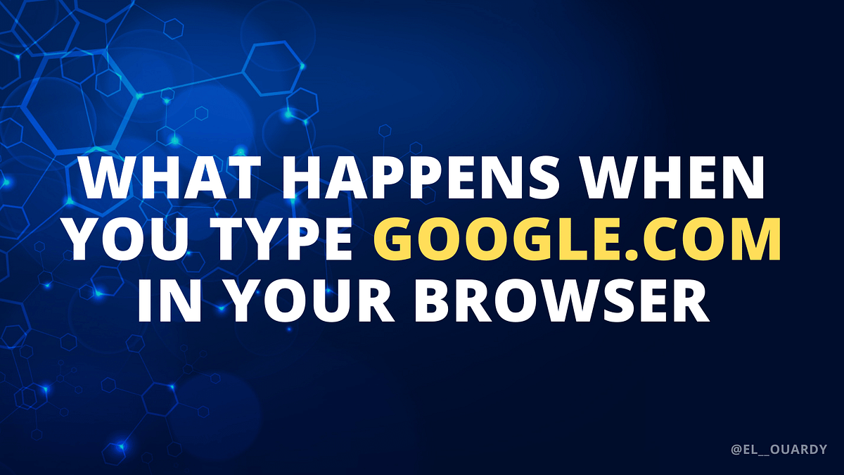 What happens when you type google.com in your browser and press Enter ...