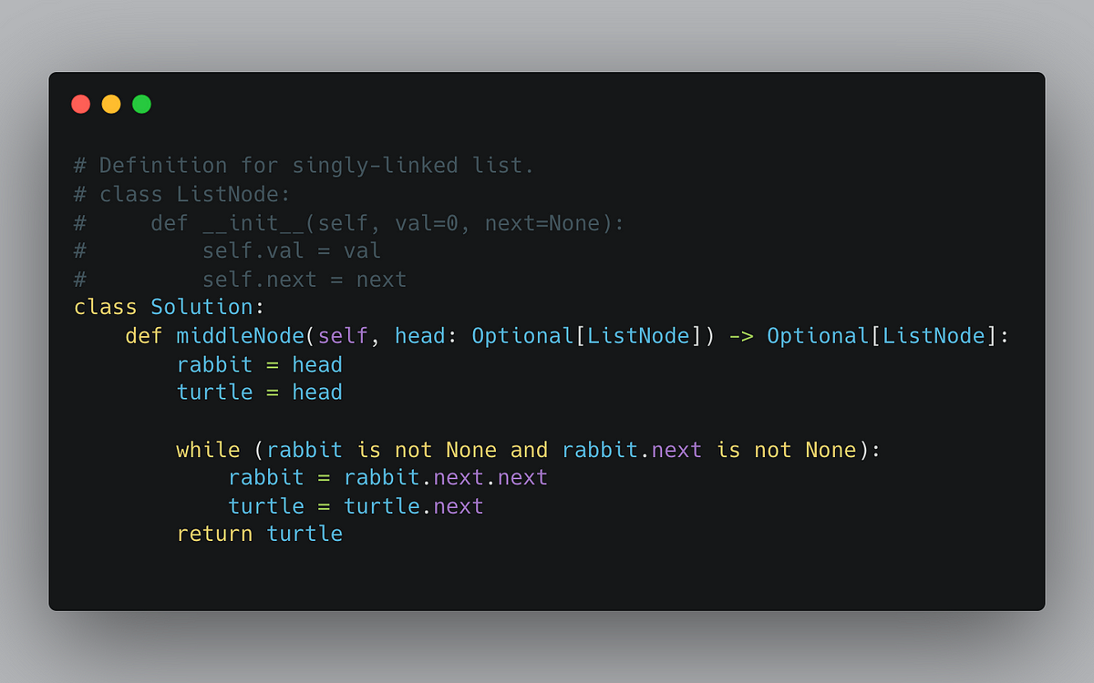LeetCode Patterns Adventure 11 — Middle of the Linked List | by Evan ...