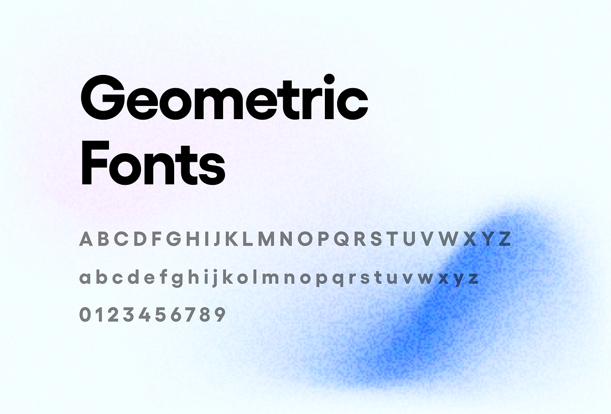 Best 6 geometric font for your next clean interface design. | by Shyam  Adhikari | Muzli - Design Inspiration