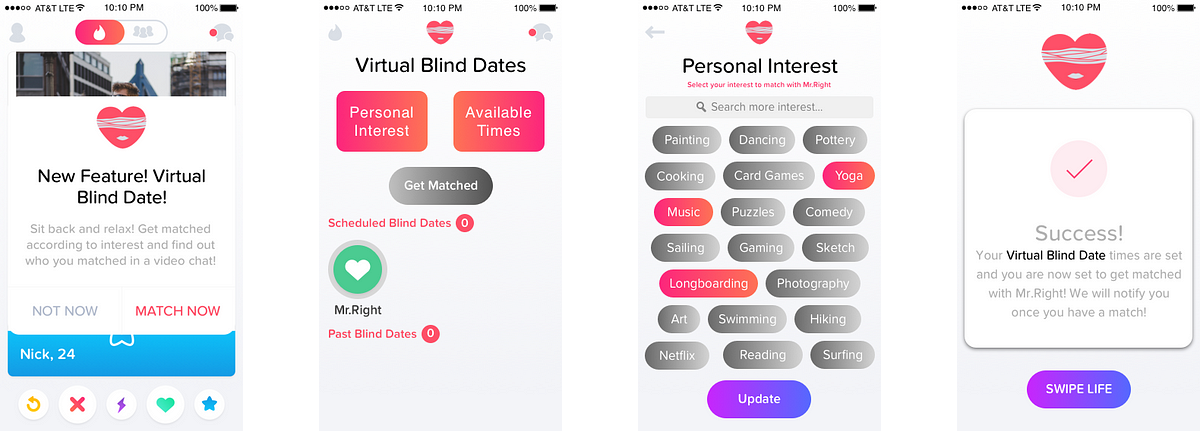 Tinder — Virtual Blind Date. Case Study — Add a Feature, by Maikel Millo