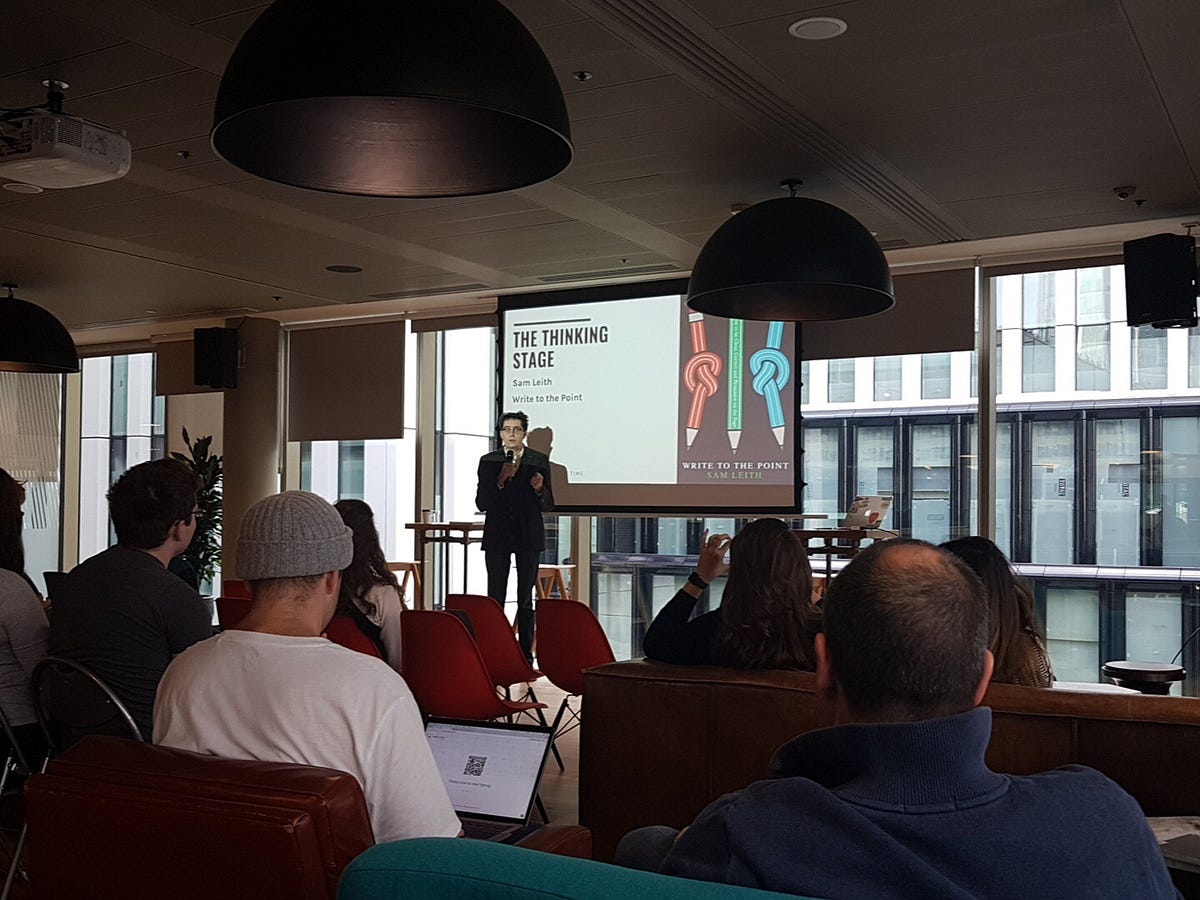 Sam Leith talk about Writing to the Point | by cb160 | Medium