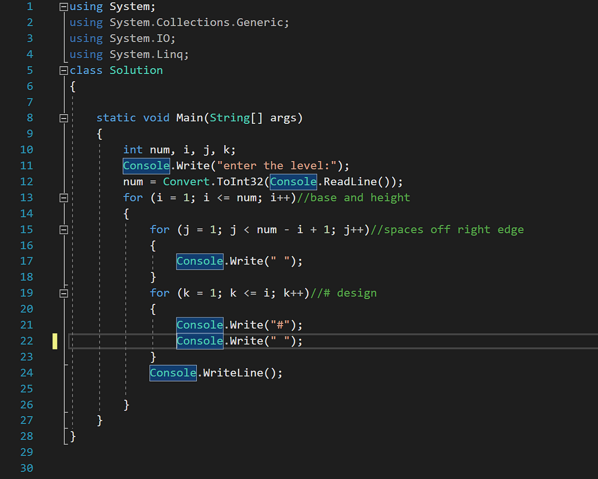 C# How To: for Loop. Purpose | by Hanna Bernard | Medium