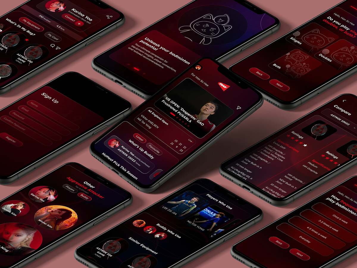 UI/UX Case Study: Badminton4U App Redesign | by Sofea Iwani | Medium