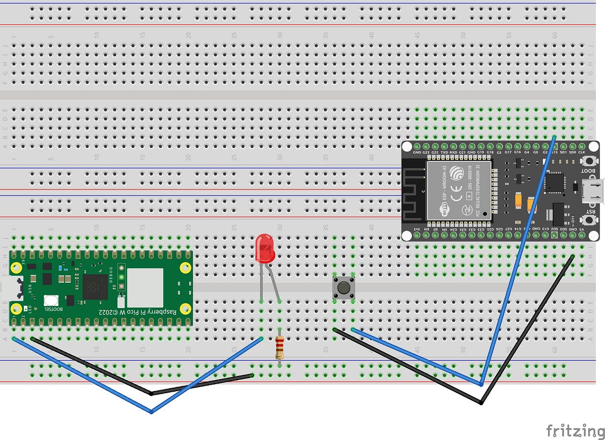Raspberry Pi Pico W/ESP32 BLE Button Control | by Edgardo Peregrino ...