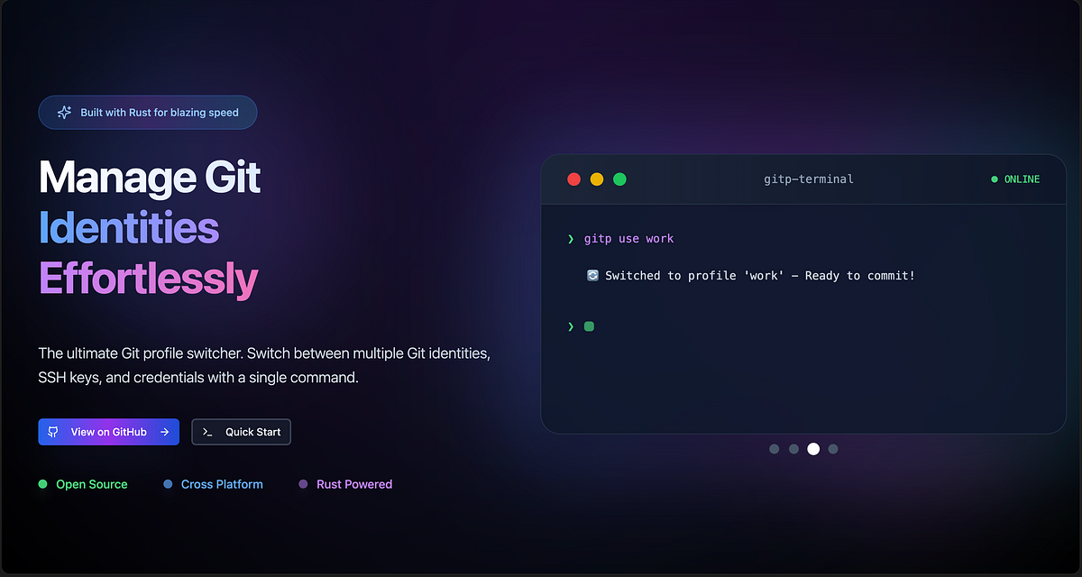 Preview image for Solving Multi-Account Git Headaches with ‘gitp’: A Development Story