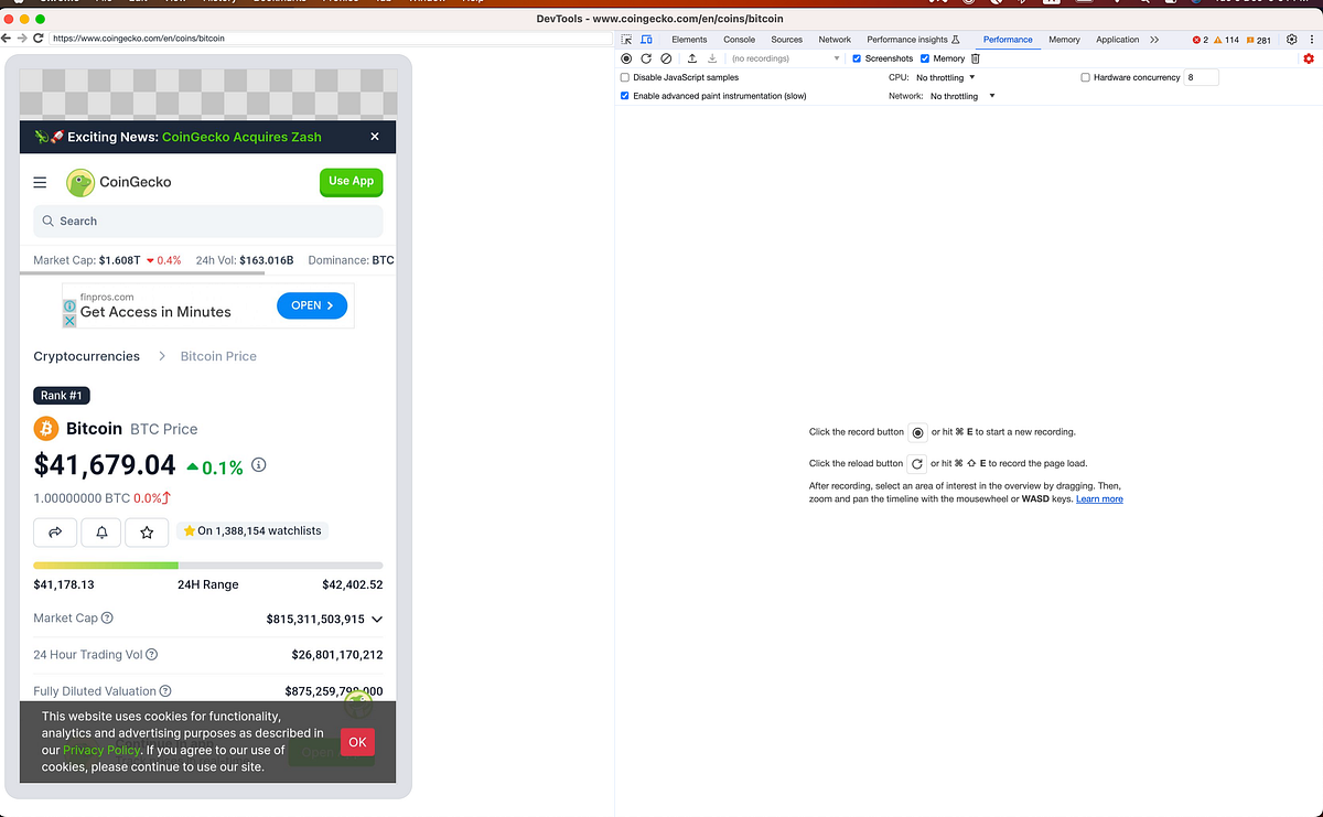 How to use Chrome DevTools’ performance tab on your mobile device’s
