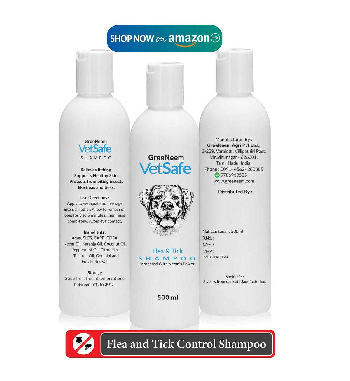 Shop Now on Amazon Vetsafe flea and tick shampoo Best Flea and tick