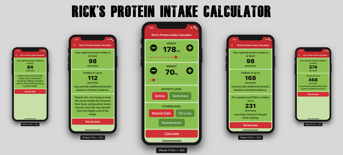 I Am Rick (Episode 6): Rick's Protein Intake Calculator | by Alexandros  Baramilis | Medium