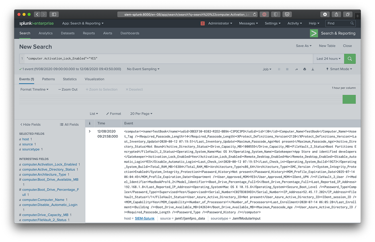 Complementing Splunk SIEM with Jamf Pro inventory | by Henry ...