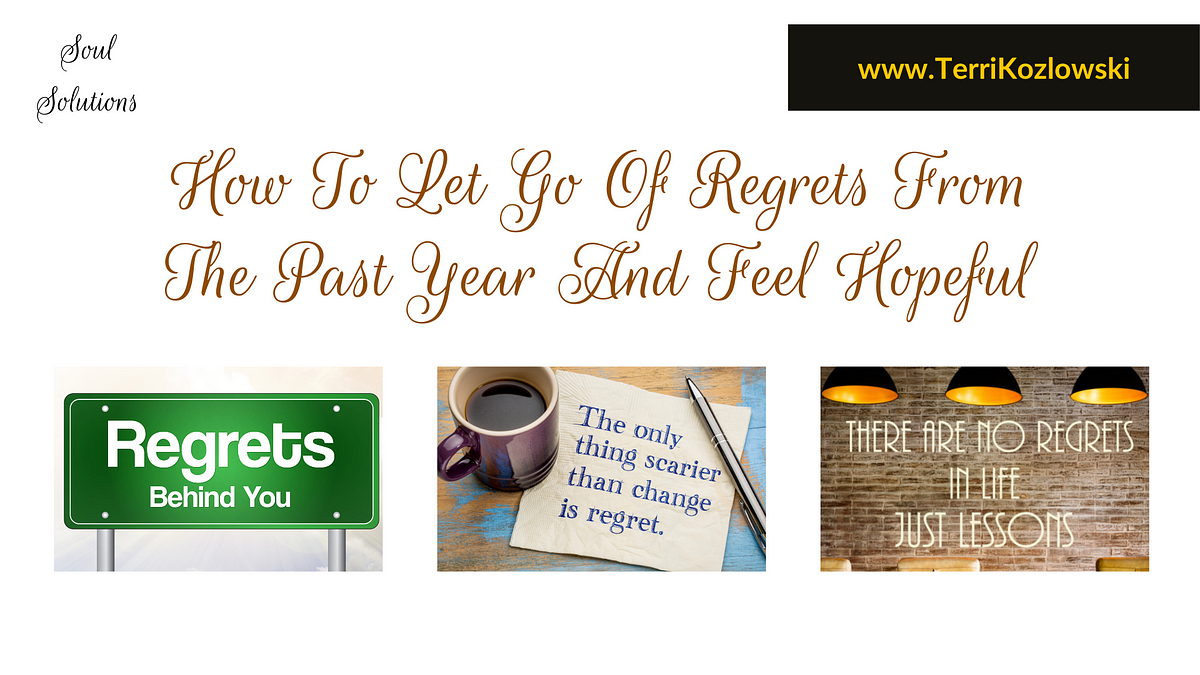 On letting go of regret and growing from one's past mistakes - I