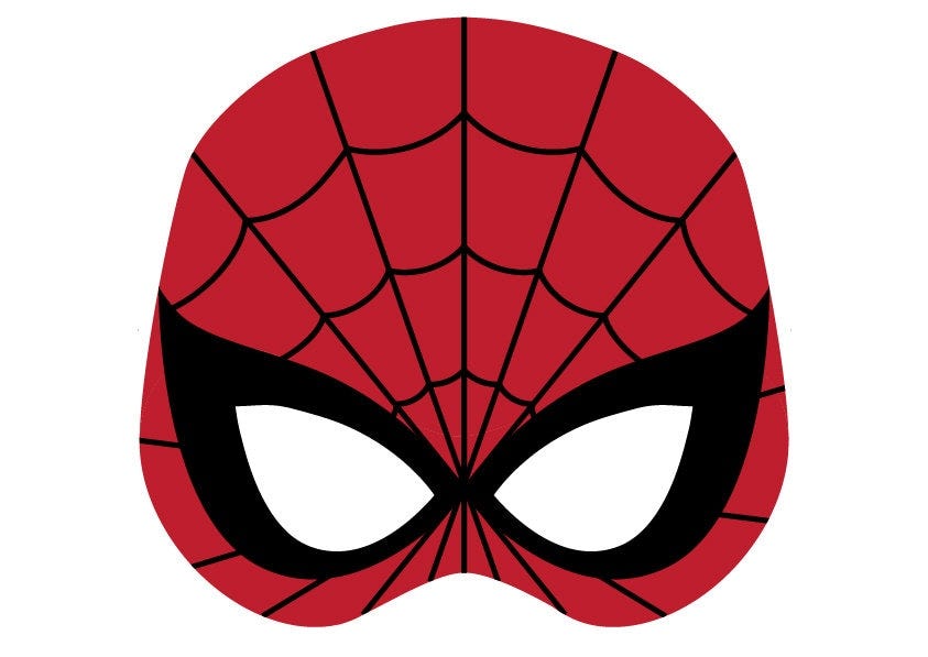 Spiderman PRINTABLE Mask (Digital Download) | by Linda Goldman | Jun ...