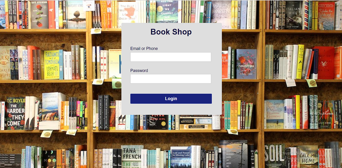How To Design Login Page for “Book Shop” In PHP, HTML, JavaScript and ...