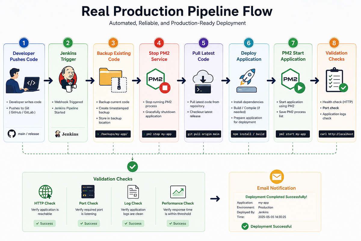 Part 6 Jenkins Production Deployment Pipeline Using PM2 Complete Part 6 Jenkins Production Deployment Pipeline Using PM2 Complete