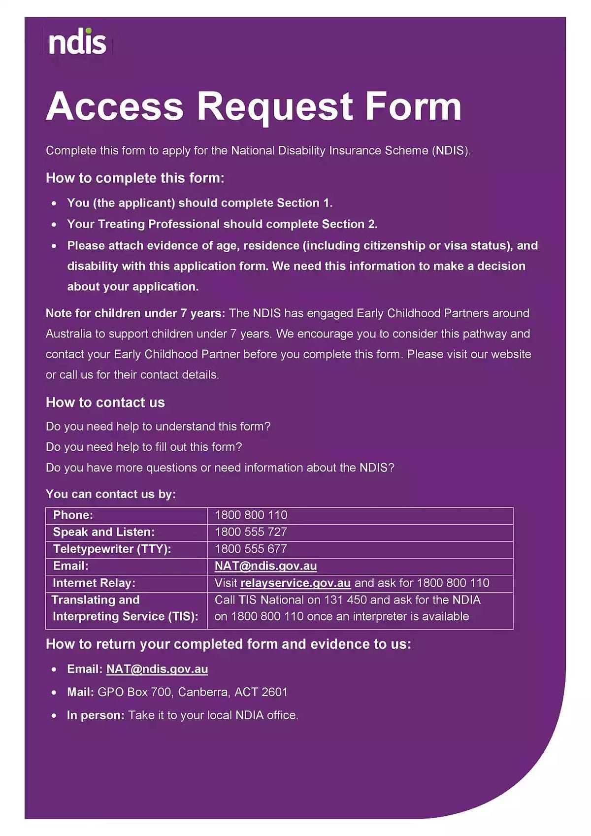 NDIS Application Form PDFNDIS Application Form PDF OliPDF Medium