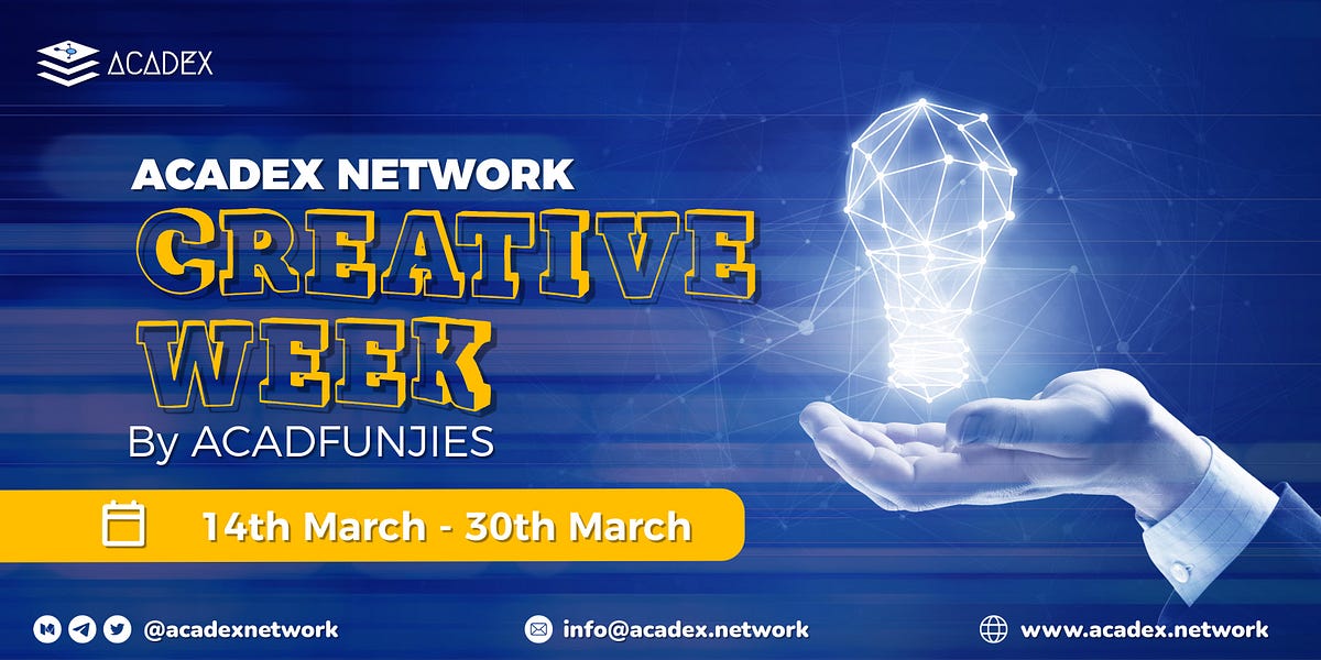 Acadex Network Creative Week Powered by AcadFunjies | by Acadex Network ...