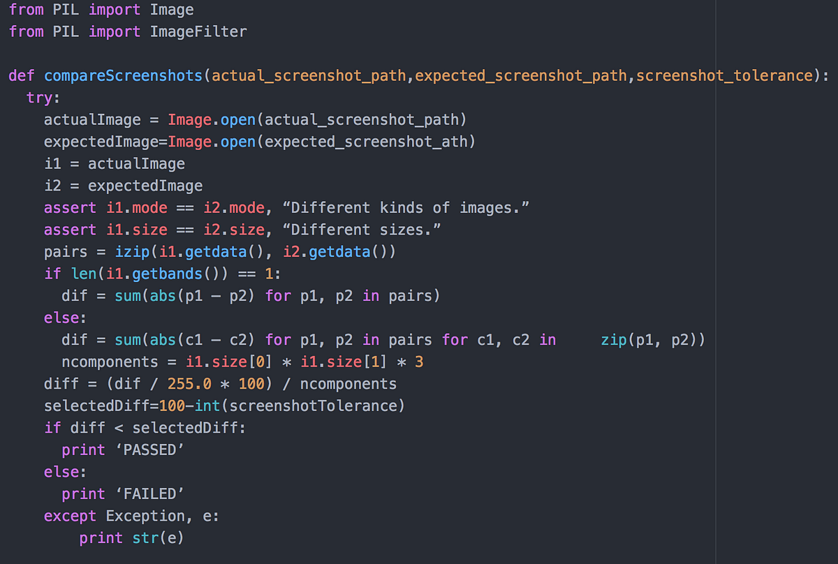 Screenshot Comparison for Selenium Tests | by Liviu Lupei | Medium