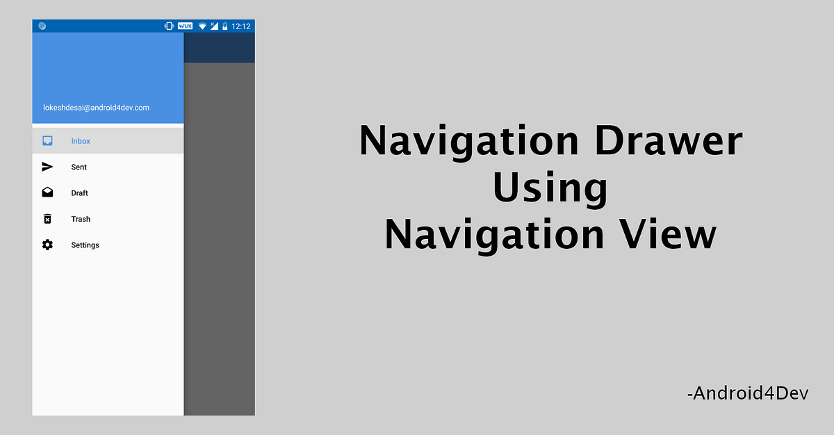 Navigation Drawer in Android. Navigation Drawer like Gmail, Google ...
