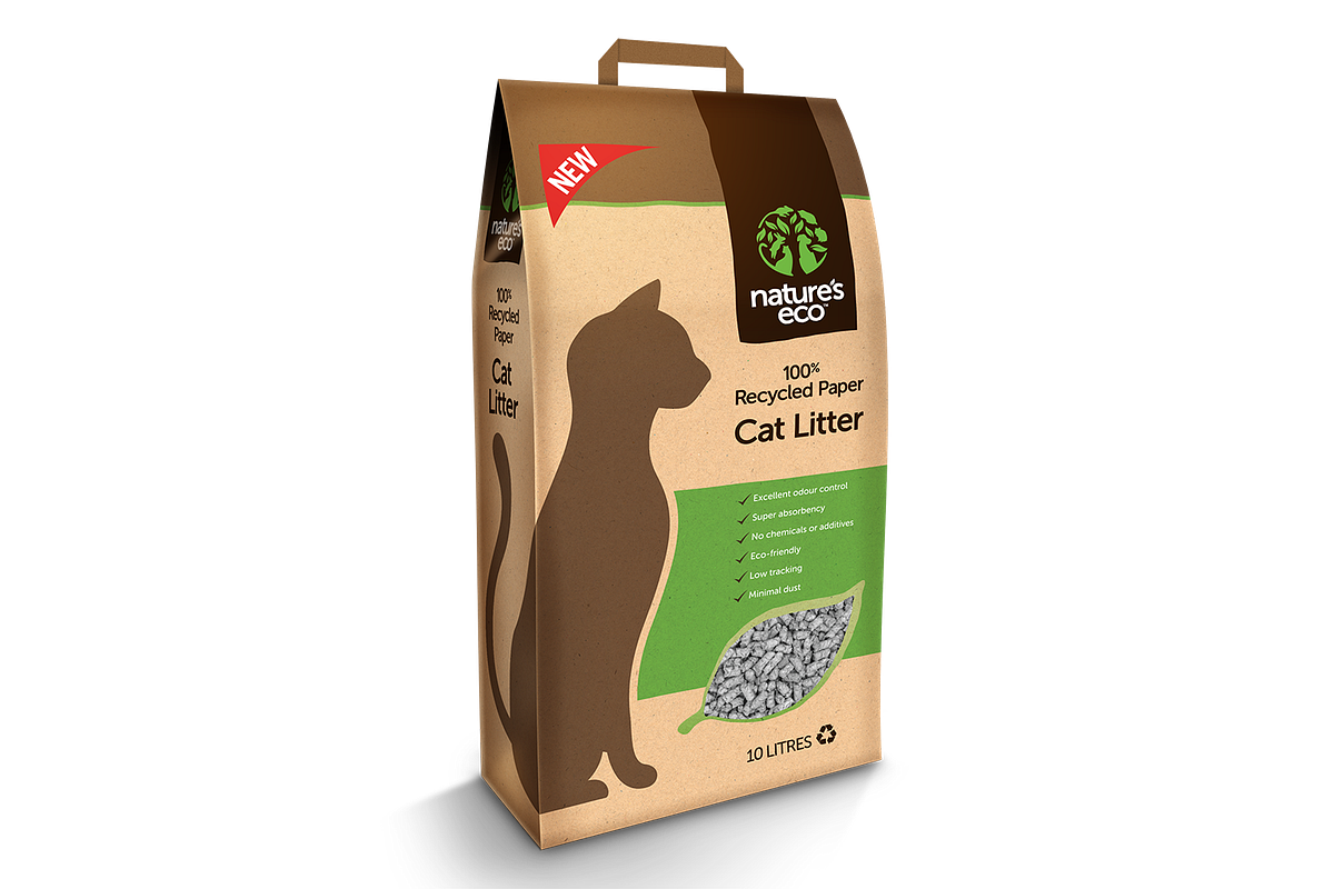 NATURE’S ECO® 100 Recycled Paper Cat Litter m alam Medium