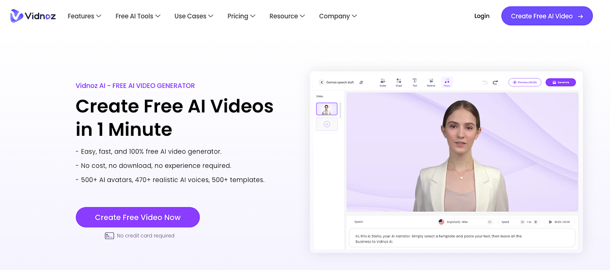 Vidnoz AI Review: Is It the Best AI Video Platform? | by Artturi Jalli ...