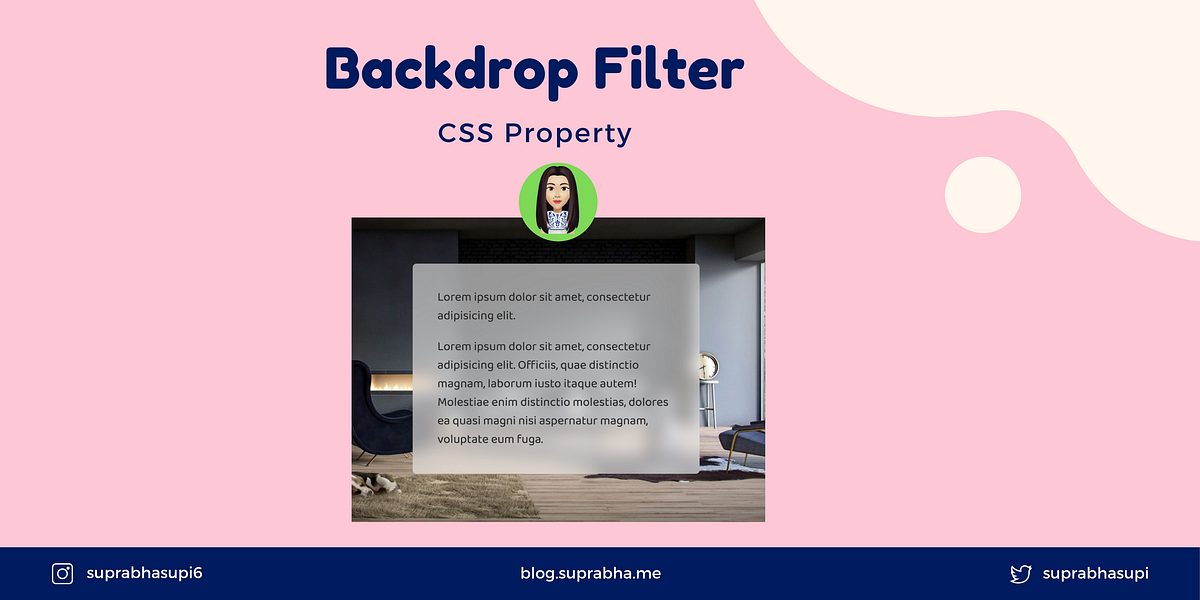CSS backdropfilter. The backdropfilter property in CSS is… by