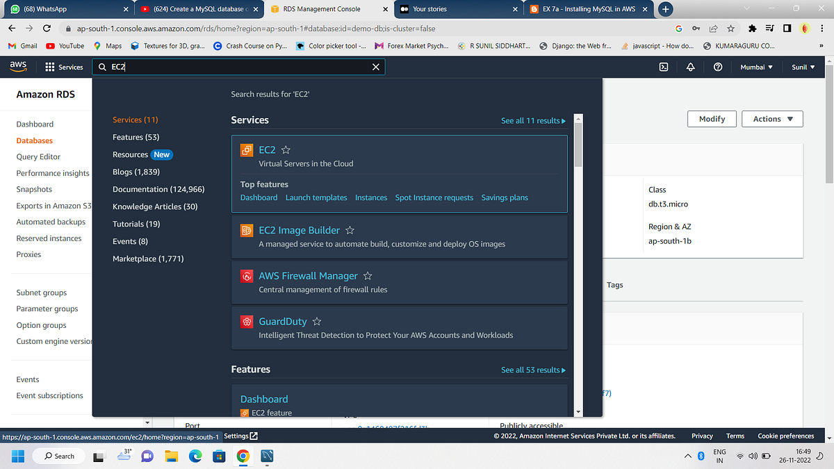 Installing MySQL in AWS - Sunilsiddharth - Medium