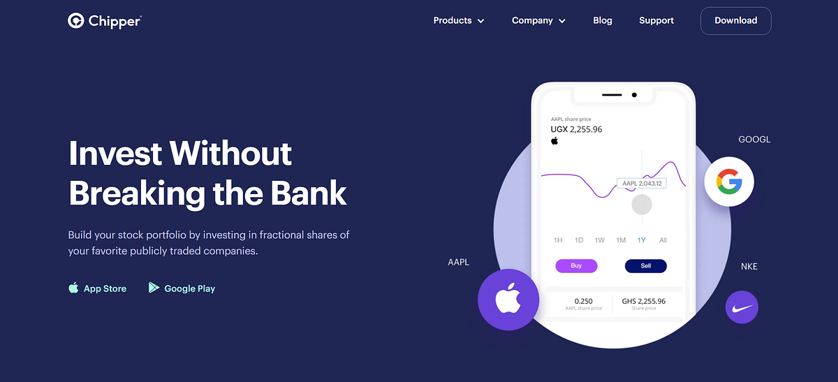 Chipper Cash App Review— How to Invest in Stocks and Cryptocurrency in
