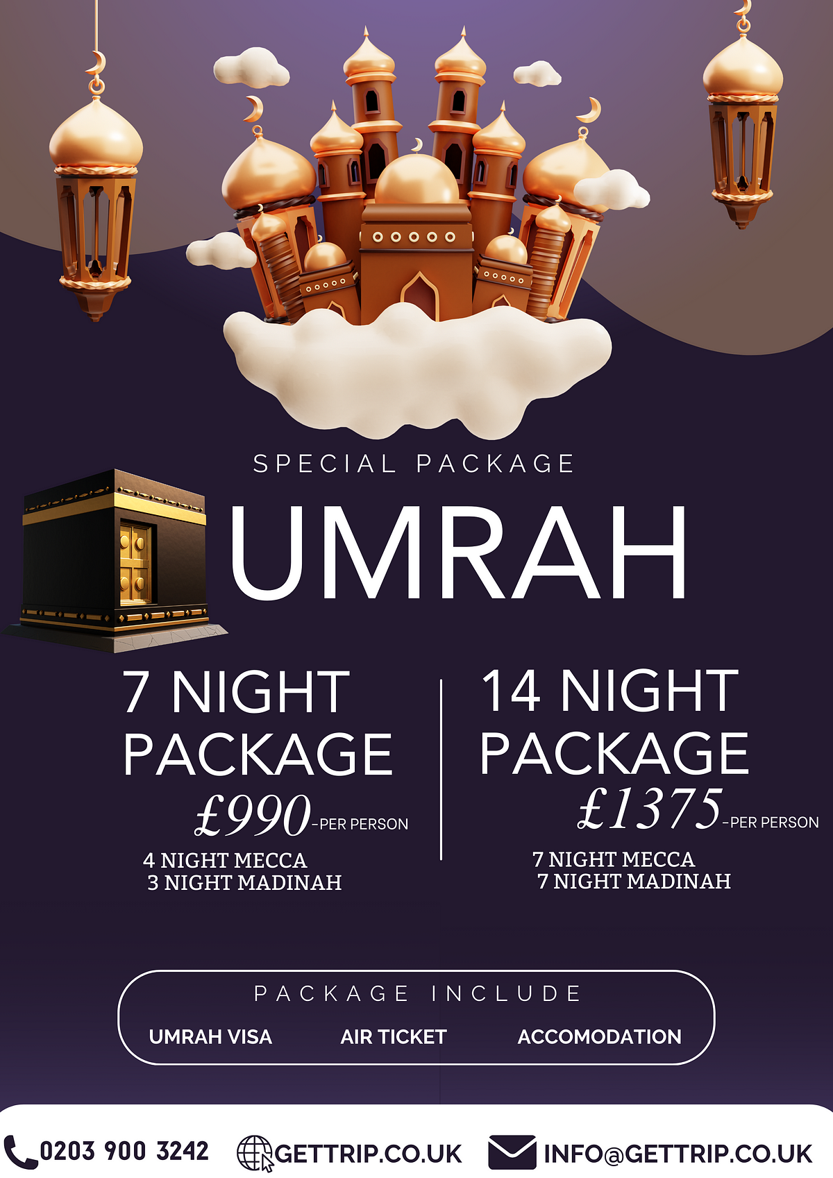 Unveiling the Top Umrah Packages of 2024 Get Trip UK Takes the Lead!🌟