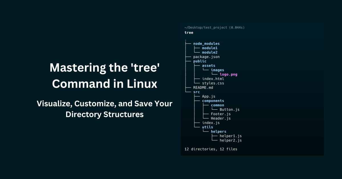 How to View, Customize and Save Tree-Like Directory Structure in Linux ...