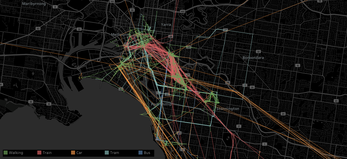 Graph your own Google Location History in Tableau by Gabriel González