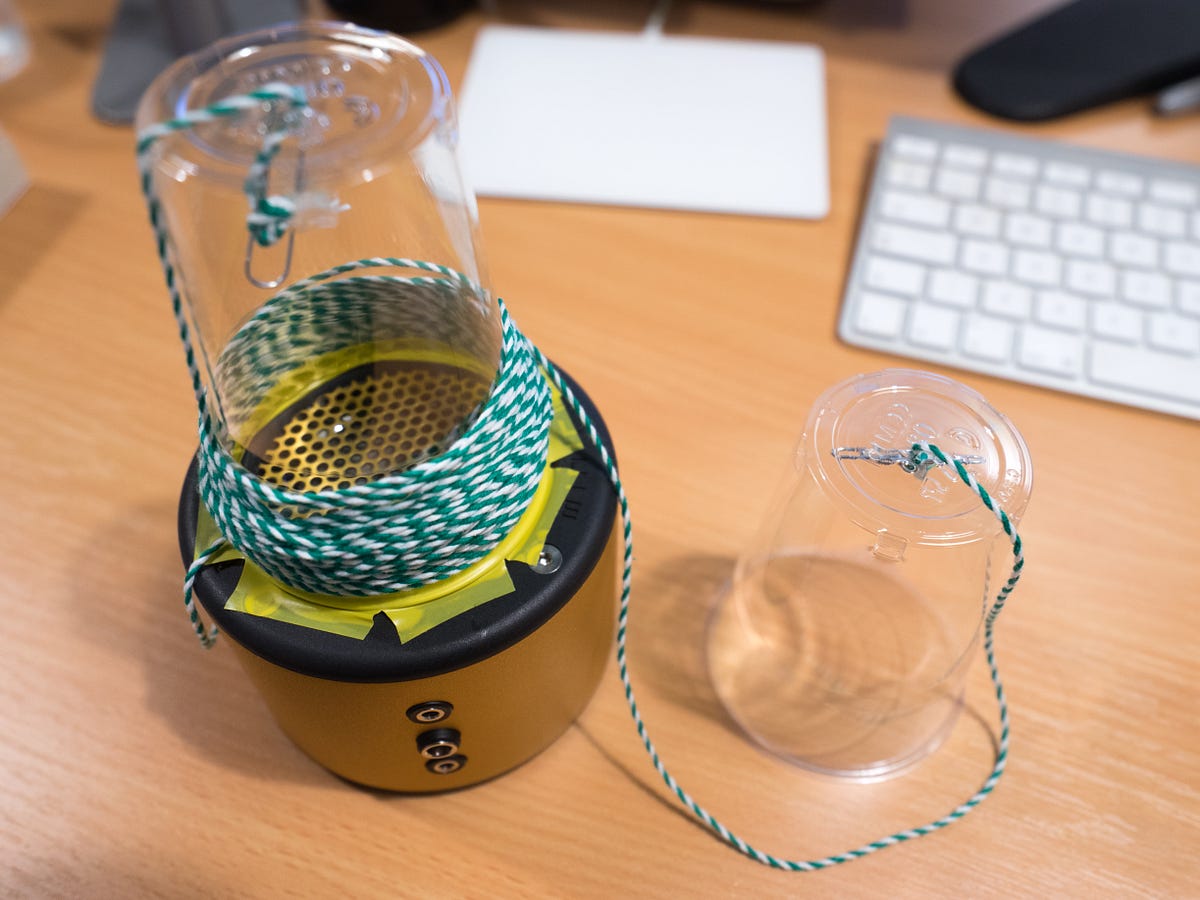 String Theory. Can plastic cups and string send data? by James