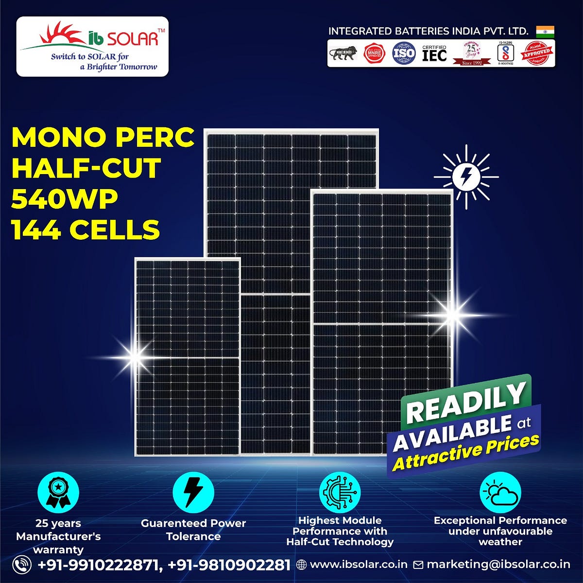 Best Solar Panels Manufacturer in India IB Solar Medium