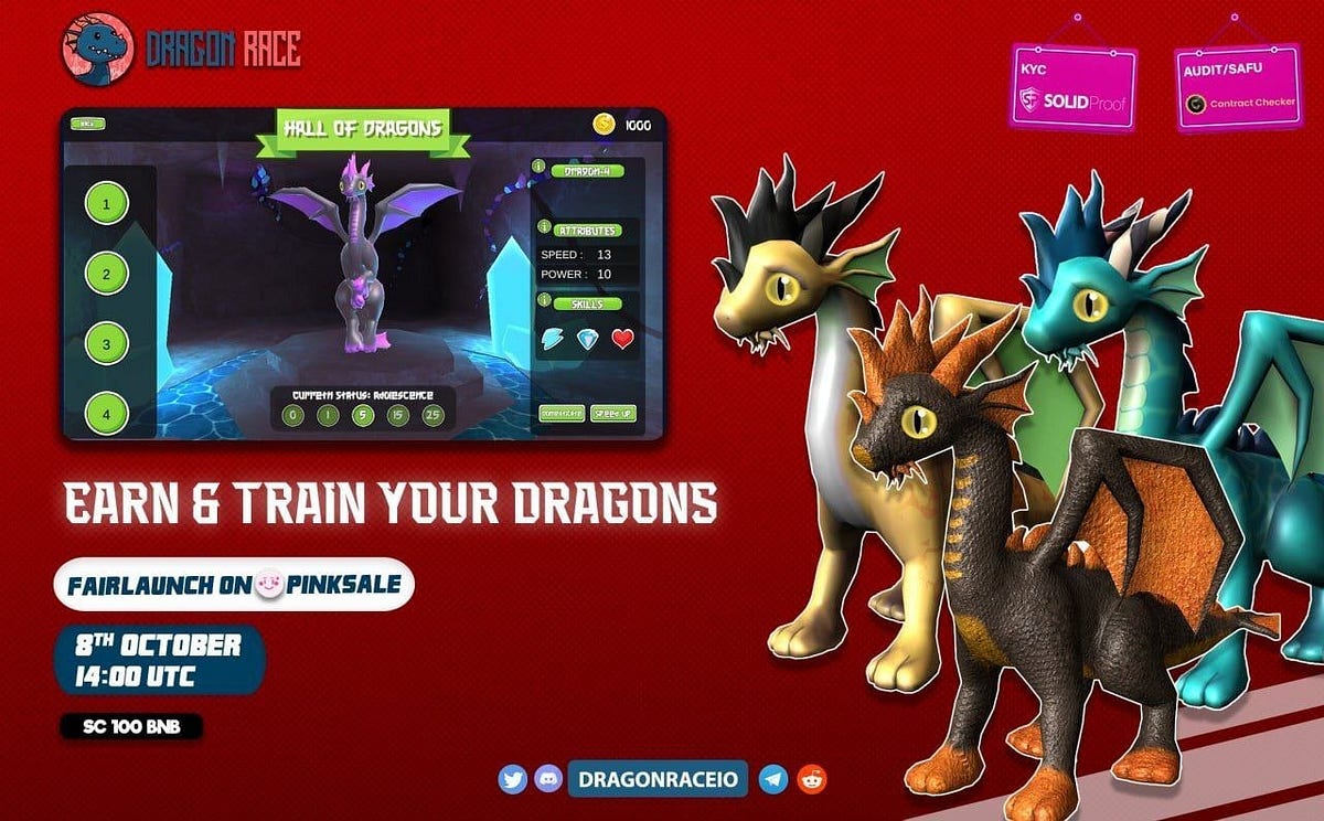 Dragon Race is a playtoearn PVP mythical creatures racing game set in