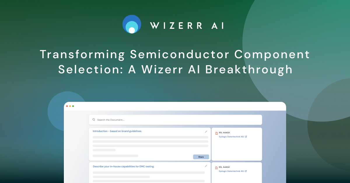 Transforming Electronic Component Selection A Wizerr AI Breakthrough