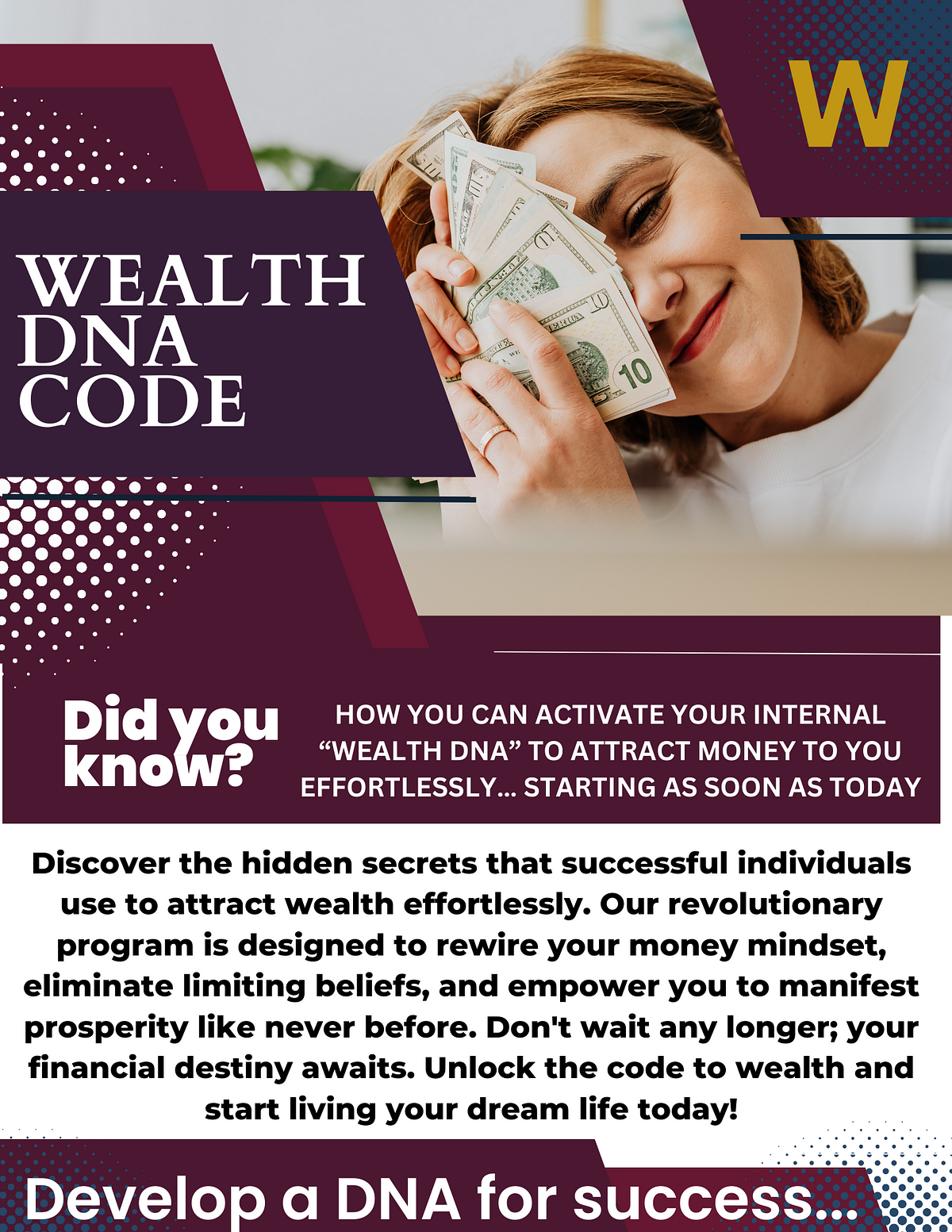 Unlock your hidden wealth potential with Wealth DNA Code! 💼💰 Unleash 