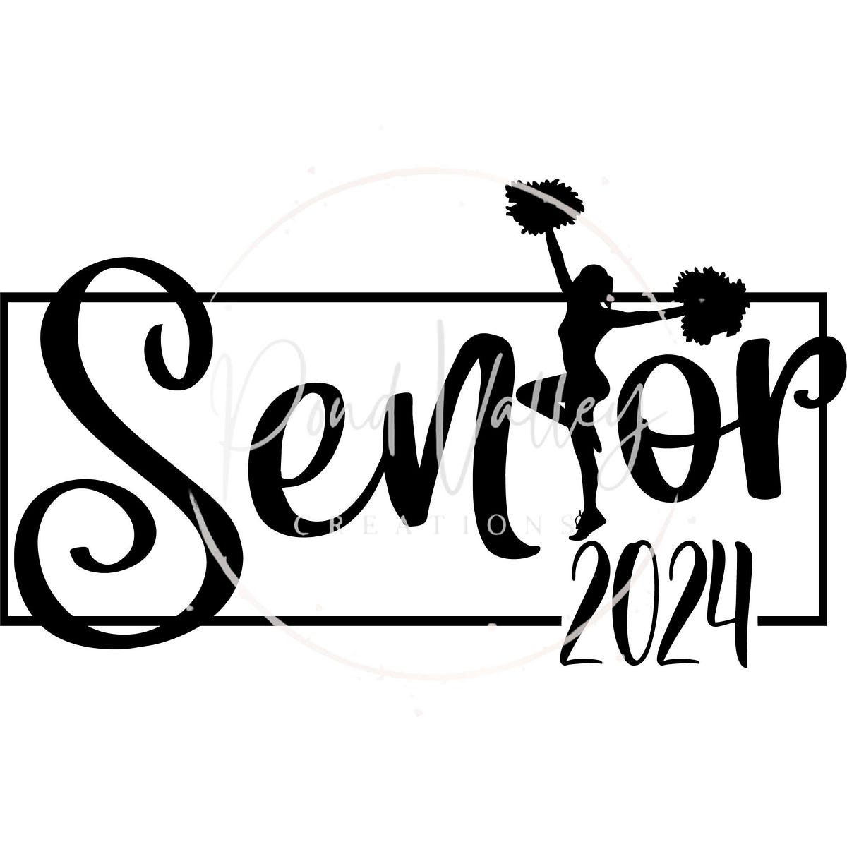 Senior 2024 SVG PNG | cheer | cheerleader | class of 2024 | graduate ...