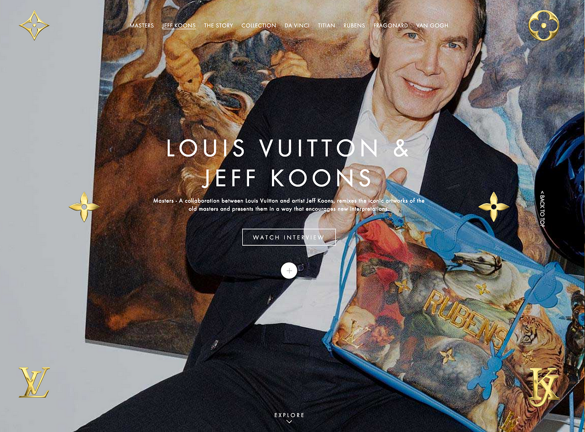 LOUIS VUITTON X JEFF KOONS Masters II Capsule Collection