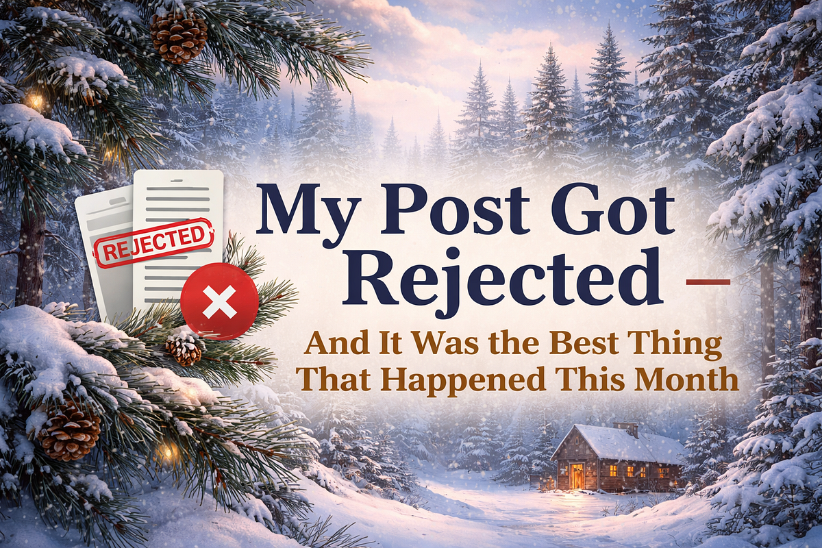 My Post Got Rejected — And It Was the Best Thing That Happened This