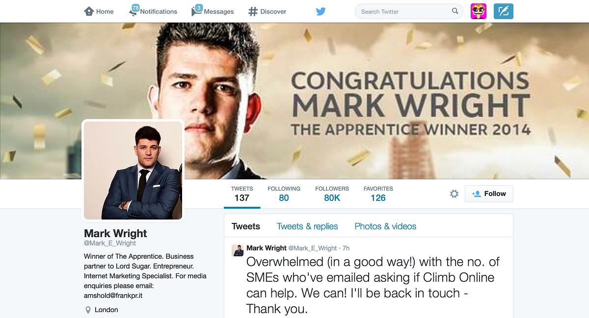 Five weird things about Mark Wright's digital business launch