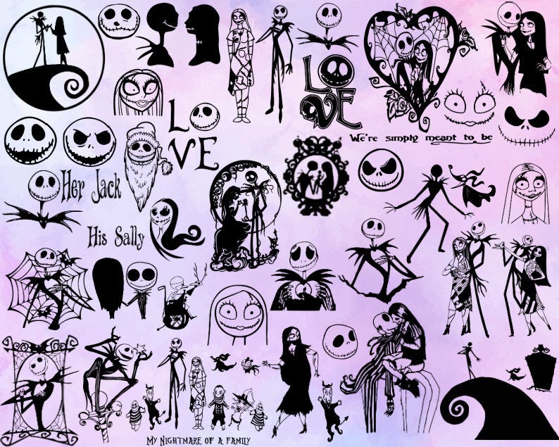 Nightmare Before Christmas svg bundle, Halloween svg, Jack Skellington ...