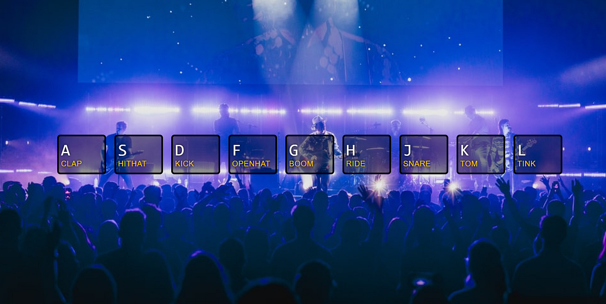 Drum Kit with Vanilla JS. Prerequisites: HTML CSS js(basic) | by Aditi ...
