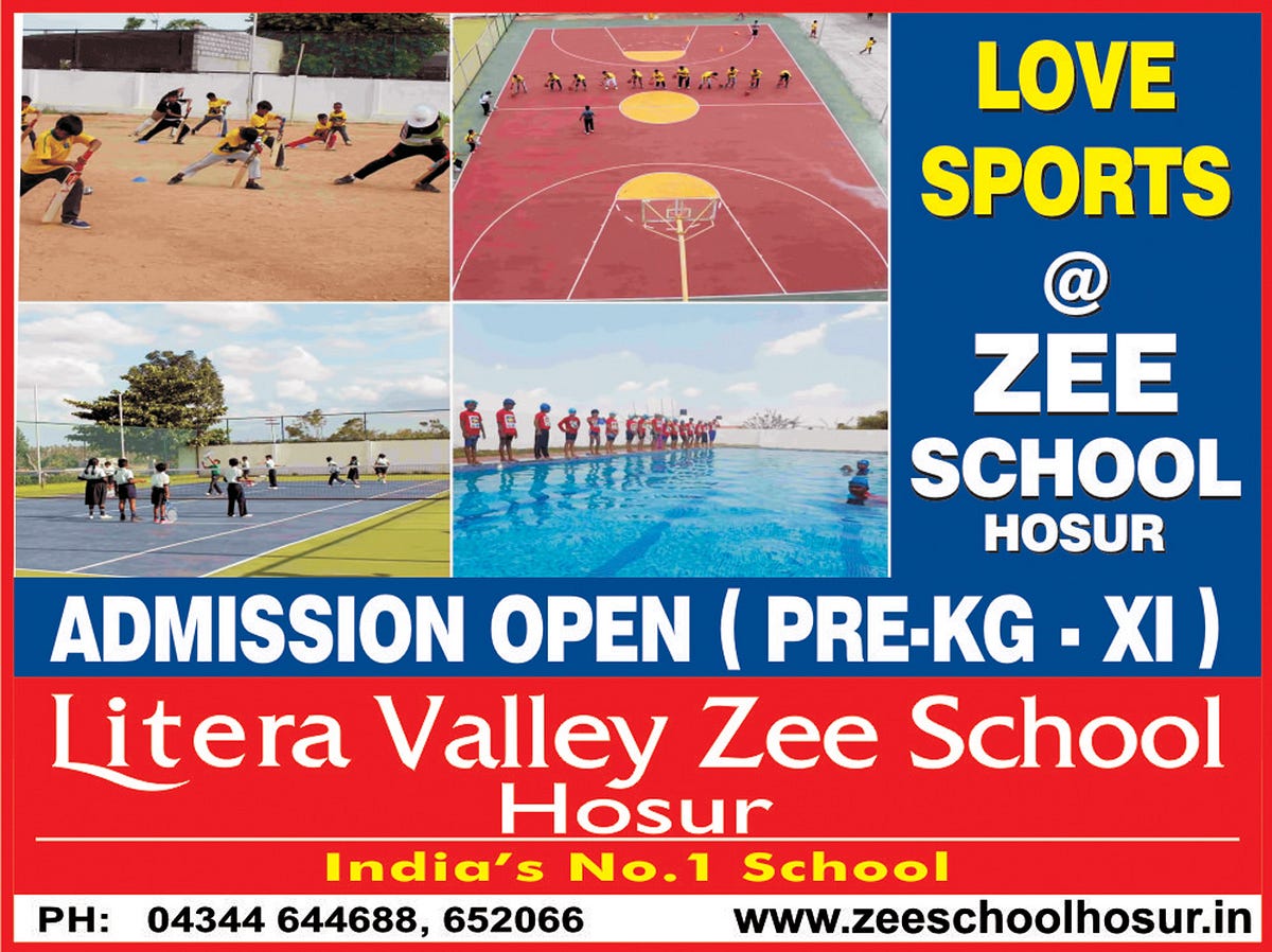 Zee International School Hosur Litera Valley Zee School by
