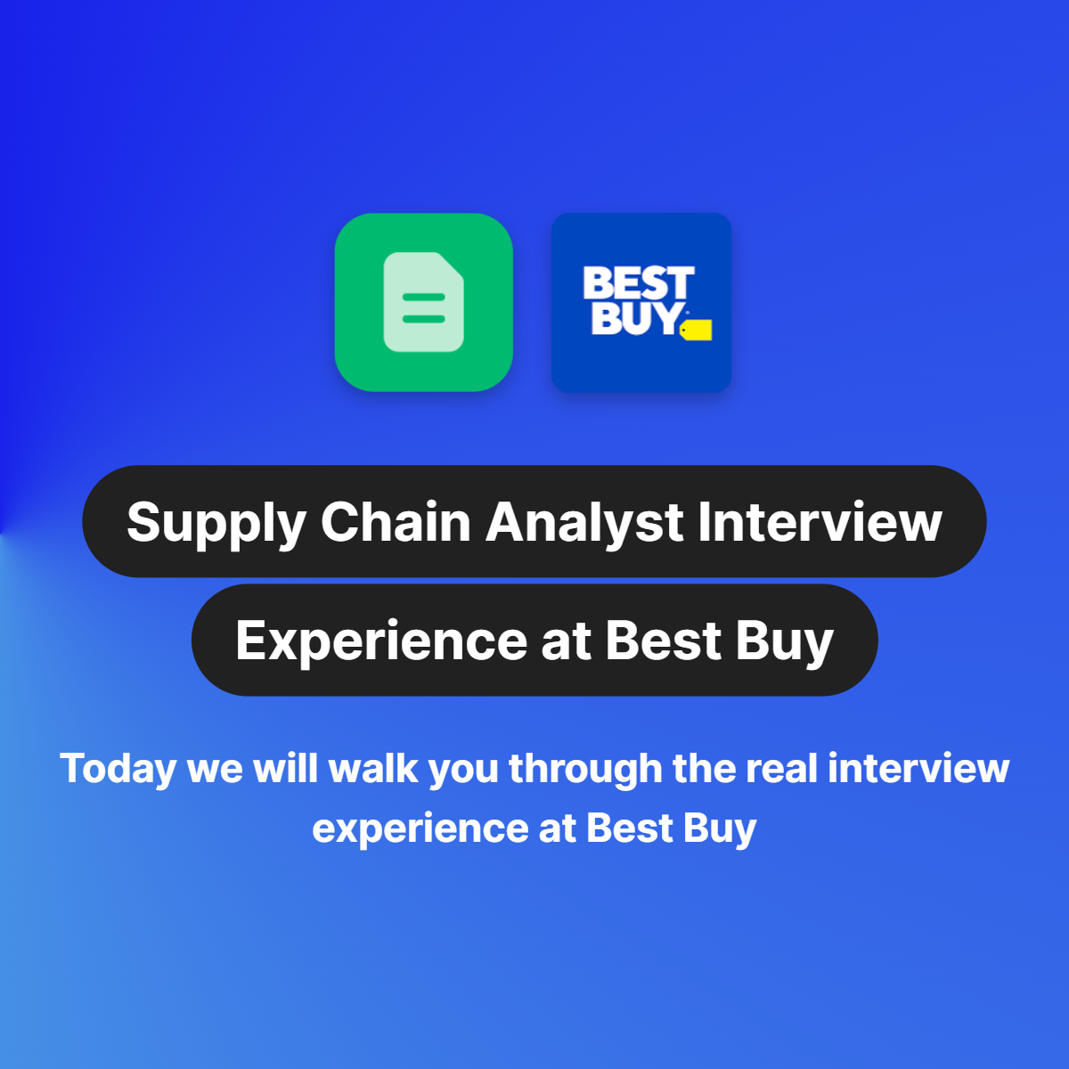 My Supply Chain Analyst Interview Experience at Best Buy December 2023