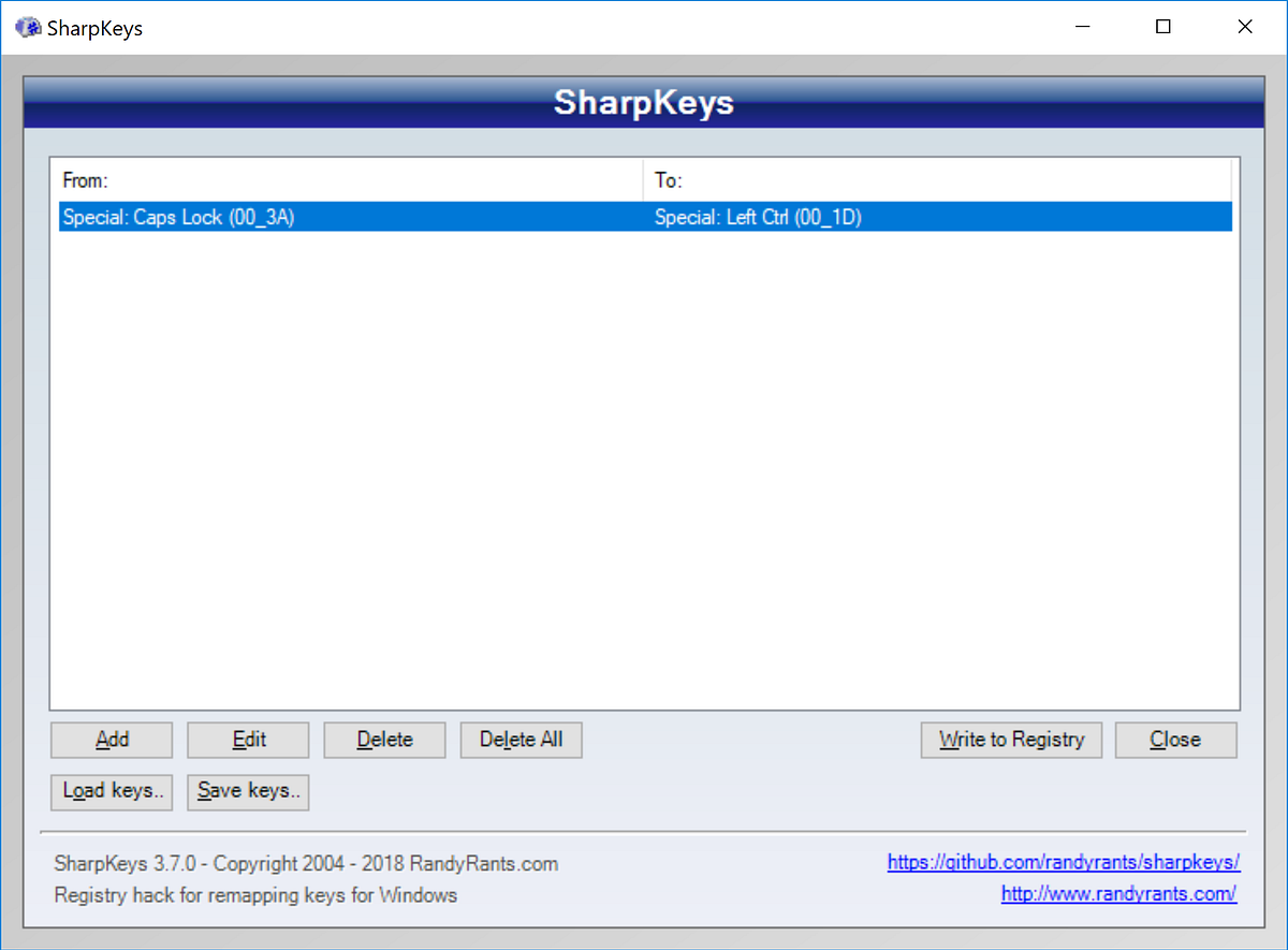 สลับคีย์ Caps Lock กับ Ctrl บน Windows 10 by Poonlap V. Medium