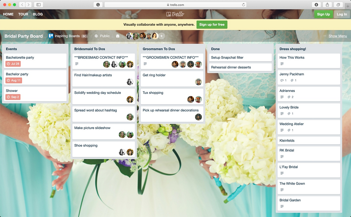 Best 35 Trello Boards for you to see and get inspired, by Vai from  TrickyPhotoshop