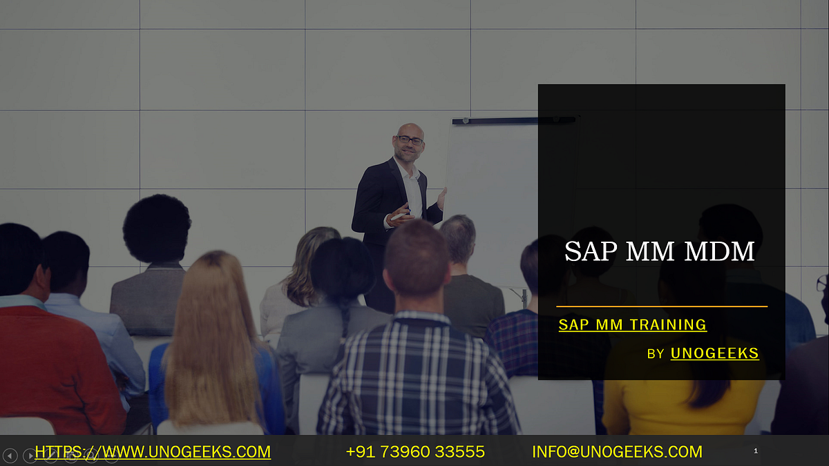 SAP MM MDM. SAP MM (Materials Management) and MDM… | by Techtutorsti ...