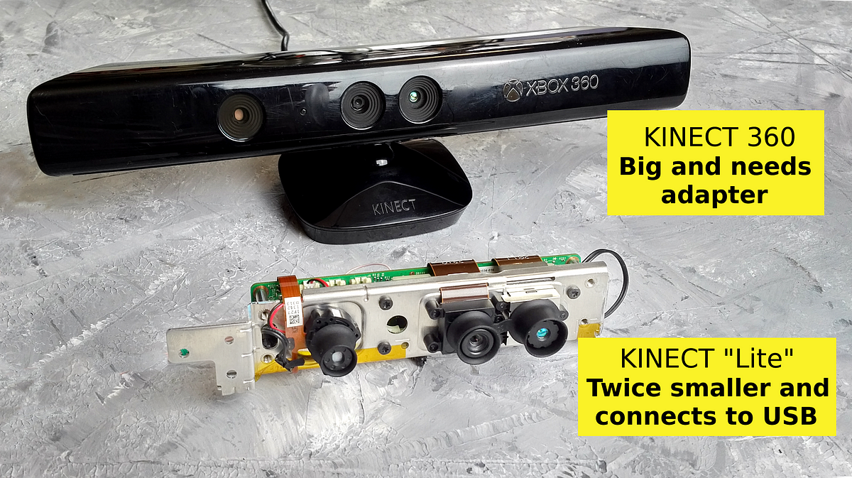 How to turn old Kinect into a compact USB powered RGBD sensor by