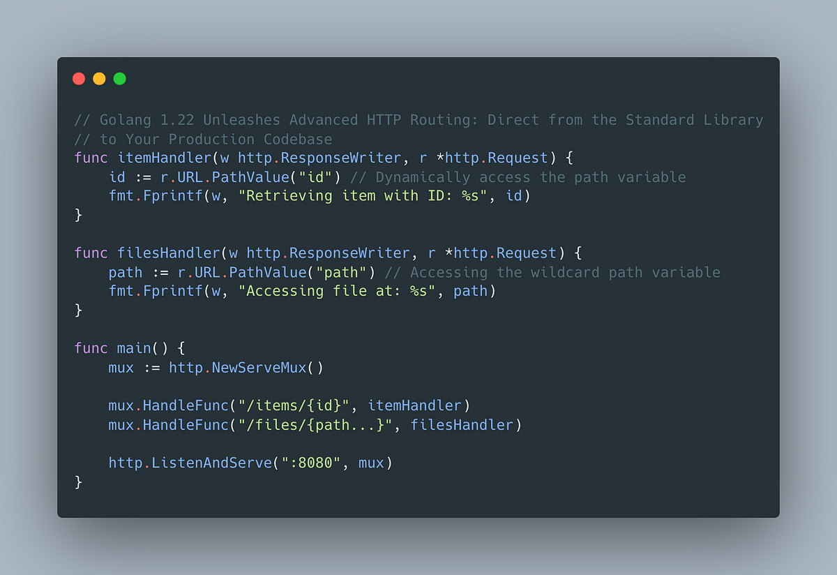 Golang 1 22 Unleashes Advanced Http Routing Direct From The Standard Golang 1 22 Unleashes Advanced Http Routing Direct From The Standard